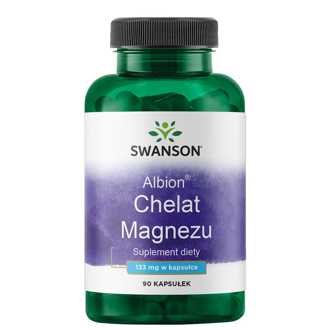 Swanson - Albion chelaterat magnesium 133 mg + 90 kapslar