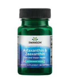 Swanson - Astaxantin och Zeaxantin + 60 mjuka gelkapslar