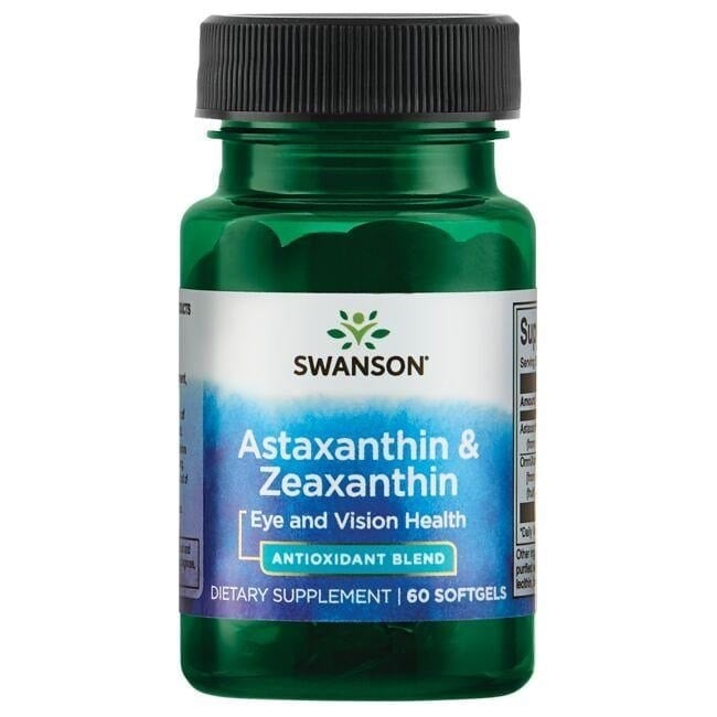 Swanson - Astaxantin och Zeaxantin + 60 mjuka gelkapslar