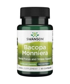 Swanson - Bacopa Monnieri 10:1 extrakt 50 mg + 90 kapslar