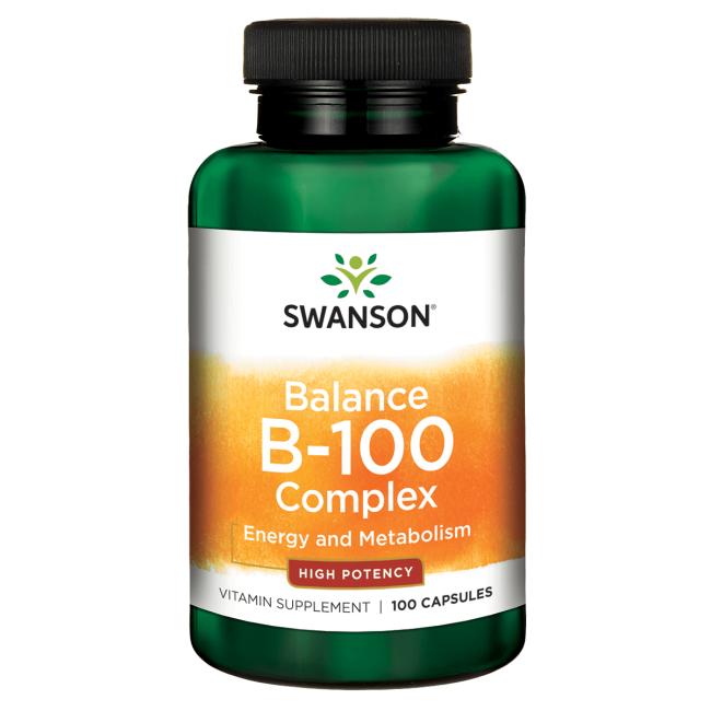 Swanson - Balance B-100-komplex + 100 kapslar