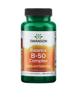 Swanson - Balance B-50-komplex + 100 kapslar