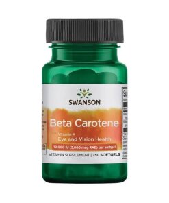 Swanson - Betakaroten (A-vitamin) 10 000 IE + 250 mjukgelkapslar