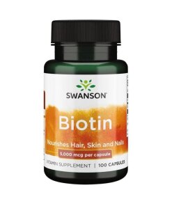 Swanson - Biotin 5000 mcg + 100 kapslar