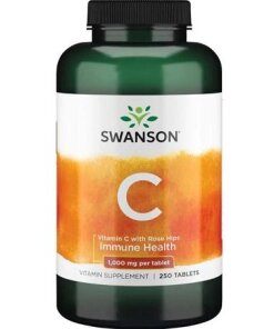 Swanson - C-vitamin med nypon + 1000 mg