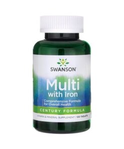 Swanson - Century Formula Multivitamin med järn + 130 tabletter