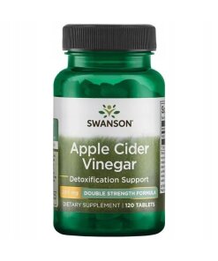 Swanson - Dubbelstyrka äppelcidervinäger 200 mg + 120 tabletter