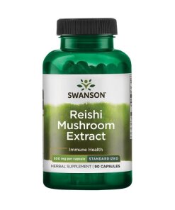 Swanson - Extrakt av reishi-svamp 500 mg + 90 kapslar