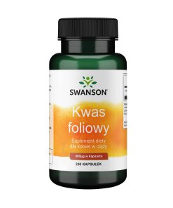 Swanson - Folsyra 800 mcg + 250 kapslar