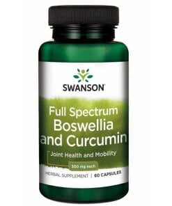 Swanson - Fullspektrum Boswellia och Curcumin 300 mg + 60 kapslar