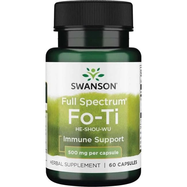 Swanson - Fullspektrum Fo-Ti + 500 mg + 60 kapslar
