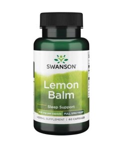 Swanson - Fullspektrum citronmeliss 500 mg + 60 kapslar