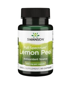 Swanson - Fullspektrum citronskal 400 mg + 60 kapslar