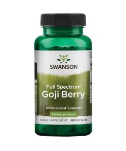 Swanson - Fullspektrum gojibär 500 mg + 60 kapslar