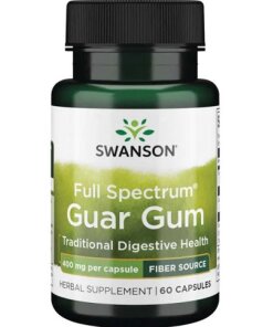 Swanson - Fullspektrum guargummi 400 mg + 60 kapslar