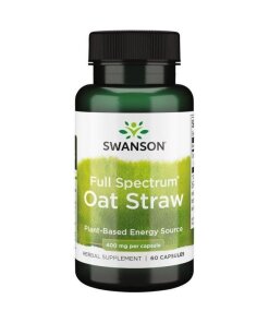 Swanson - Fullspektrum havrehalm 400 mg + 60 kapslar
