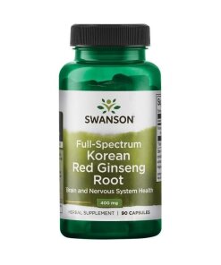Swanson - Fullspektrum koreansk röd ginsengrot 400 mg + 90 kapslar