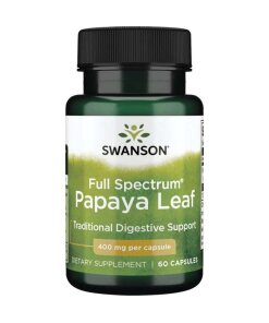 Swanson - Fullspektrum papayablad + 400 mg