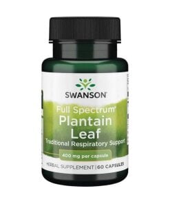 Swanson - Fullspektrum plantainblad 400 mg + 60 kapslar