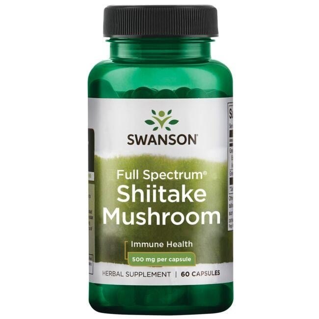Swanson - Fullspektrum shiitakesvamp + 500 mg