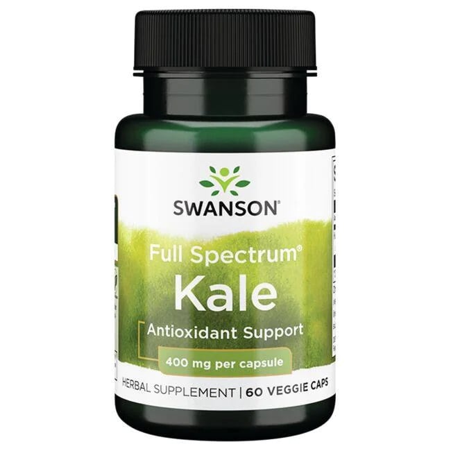 Swanson - Fullt spektrum grönkål 400 mg + 60 kapslar