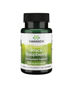 Swanson - Fullt spektrum svart hallon 425 mg + 60 kapslar
