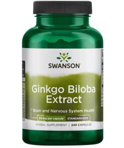 Swanson - Ginkgo biloba-extrakt + 60 mg