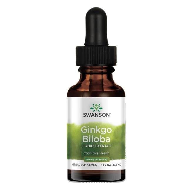Swanson - Ginkgo biloba flytande extrakt + 29 ml