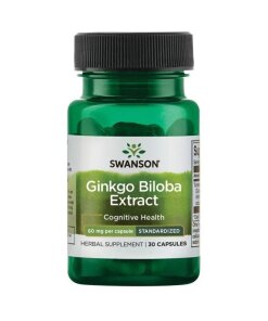 Swanson - Ginkgo bilobaextrakt + 60 mg