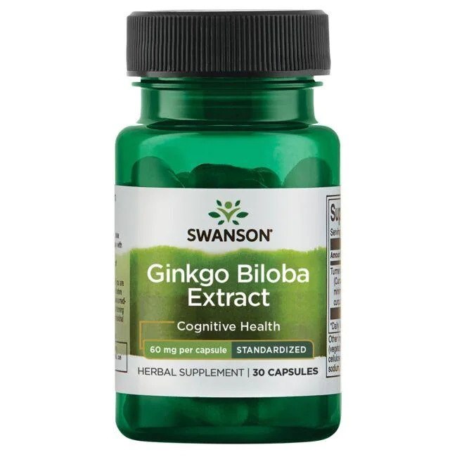 Swanson - Ginkgo bilobaextrakt + 60 mg