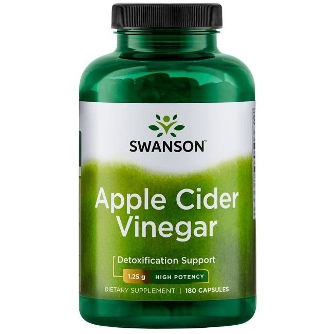 Swanson - Högpotent äpplecidervinäger 1250 mg + 180 kapslar
