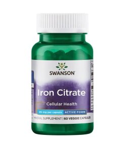Swanson - Järncitrat 25 mg + 60 kapslar