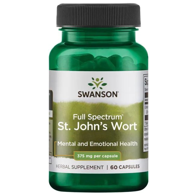 Swanson - Johannesört 375 mg + 60 kapslar