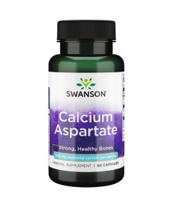 Swanson - Kalciumaspartat 200 mg elementalt kalcium + 60 kapslar