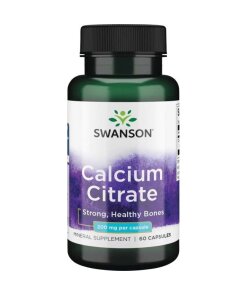 Swanson - Kalciumcitrat 200 mg + 60 kapslar