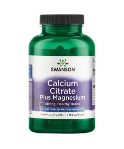 Swanson - Kalciumcitrat Plus Magnesium + 150 kapslar