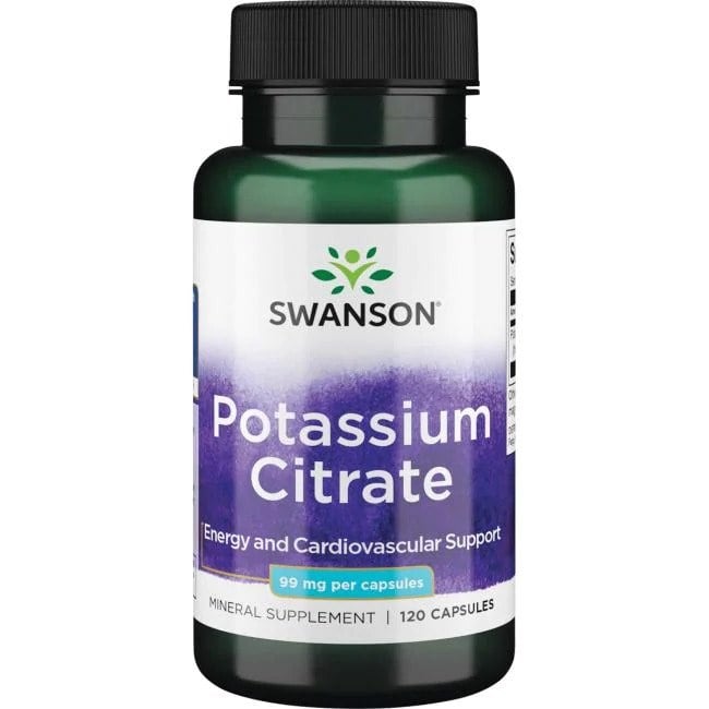 Swanson - Kaliumcitrat 99 mg + 120 kapslar