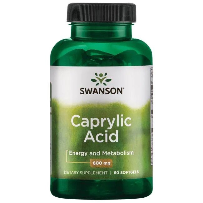 Swanson - Kaprylsyra 600 mg + 60 kapslar
