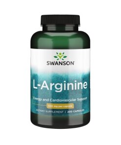 Swanson - L-arginin 500 mg + 200 kapslar