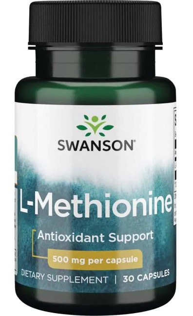 Swanson - L-metionin 500 mg + 30 kapslar