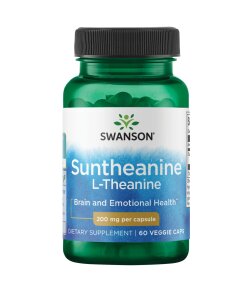 Swanson - L-teanin 200 mg + 60 vegetariska kapslar