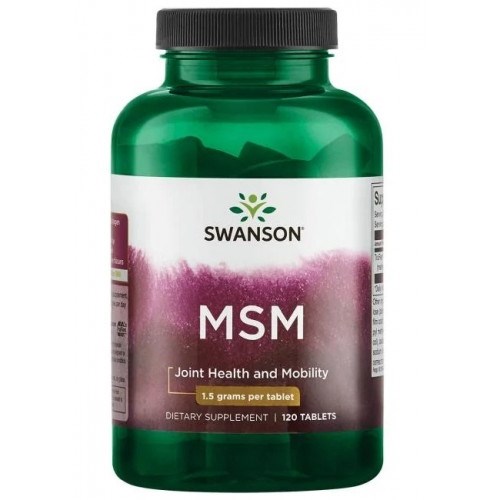 Swanson - MSM 1500 mg + 120 tabletter