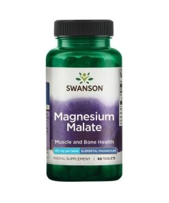 Swanson - Magnesium malat 150 mg elementalt magnesium + 60 tabletter