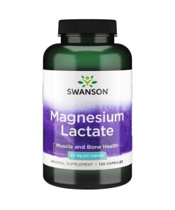 Swanson - Magnesiumlaktat 84 mg + 120 kapslar