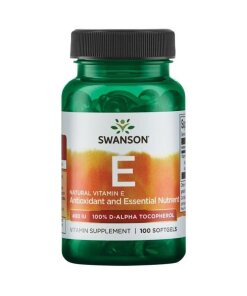 Swanson - Naturlig Vitamin E 400 IE + 100 mjuka gelkapslar