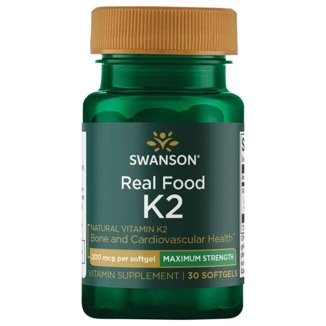 Swanson - Naturligt Vitamin K-2 200 µg + 30 mjuka gelkapslar