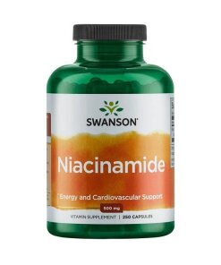 Swanson - Nikotinamid 500 mg + 250 kapslar