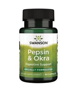 Swanson - Pepsin och Okraextrakt + 90 kapslar
