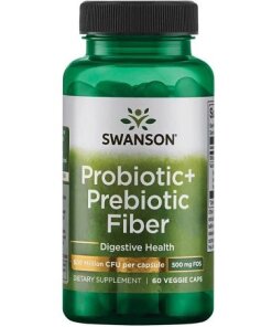 Swanson - Probiotika + prebiotisk fiber + 60 kapslar