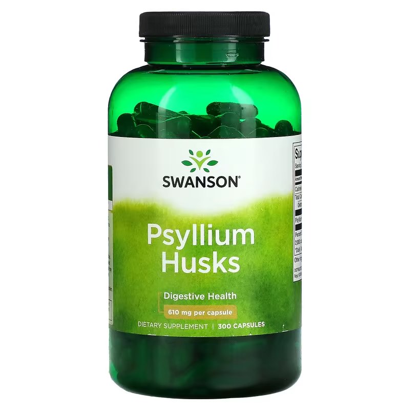Swanson - Psylliumfröskal + 610 mg